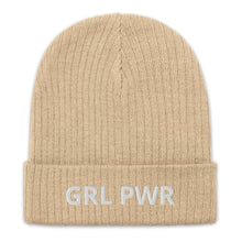 Load image into Gallery viewer, Girl Power Ribbed Knit Beanie
